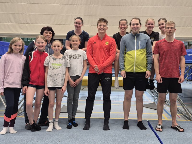 Caio Lauxtermann besucht den TV Immenstadt  | © Ulrich Jehle