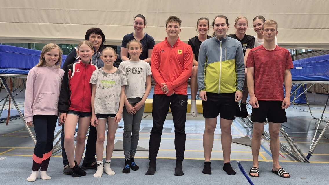 Caio Lauxtermann besucht den TV Immenstadt  | © Ulrich Jehle